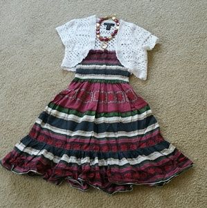 Moda International strapless cotton dress